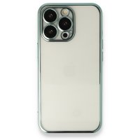 Newface iPhone 14 Pro Kılıf Razer Lensli Silikon - Yeşil