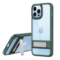 Newface iPhone 13 Pro Max Kılıf Rolet Stand Kapak - Yeşil