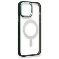 Newface iPhone 13 Pro Max Kılıf Room Magneticsafe Silikon - Köknar Yeşili