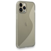 Newface iPhone 13 Pro Max Kılıf S Silikon - Gri