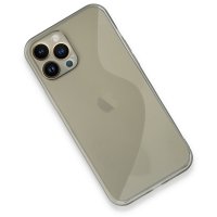 Newface iPhone 13 Pro Max Kılıf S Silikon - Gri