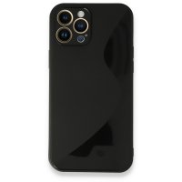 Newface iPhone 13 Pro Max Kılıf S Silikon - Siyah