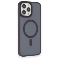 Newface iPhone 13 Pro Max Kılıf Trex Magneticsafe Kapak - Derin Mor