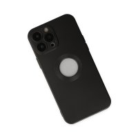 Newface iPhone 13 Pro Max Kılıf Vamos Lens Silikon - Siyah