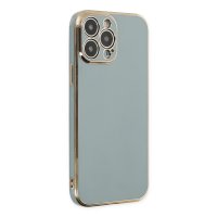 Newface iPhone 13 Pro Max Kılıf Volet Silikon - Açık Yeşil