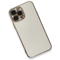 Newface iPhone 13 Pro Max Kılıf Volet Silikon - Beyaz