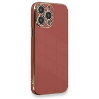 Newface iPhone 13 Pro Max Kılıf Volet Silikon - Kırmızı