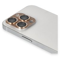 Newface iPhone 13 Pro Max Pers Alüminyum Kamera Lens - Gold