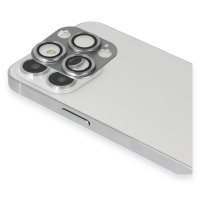 Newface iPhone 13 Pro Max Pers Alüminyum Kamera Lens - Gümüş