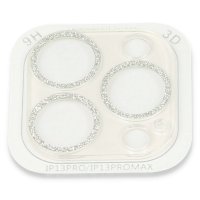 Newface iPhone 13 Pro Max Shine Kamera Lens Koruma Cam - Gümüş