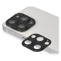 Newface iPhone 13 Pro Pers Alüminyum Kamera Lens - Siyah