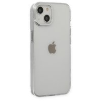 Newface iPhone 14 Kılıf Anka PC Sert Metal Kapak - Şeffaf