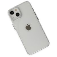 Newface iPhone 14 Kılıf Anka PC Sert Metal Kapak - Şeffaf