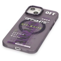 Newface iPhone 14 Kılıf Apollo Magneticsafe Desenli Kapak - Apollo Mor - 3