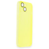 Newface iPhone 14 Kılıf Armada Lensli Kapak - Sarı