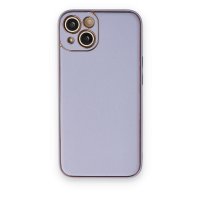 Newface iPhone 14 Kılıf Coco Deri Silikon Kapak - Lila