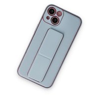 Newface iPhone 14 Kılıf Coco Deri Standlı Kapak - Sky Blue