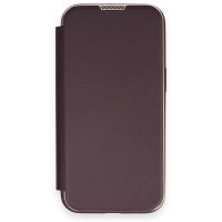 Newface iPhone 14 Kılıf Dolpin Kapaklı - Derin Mor