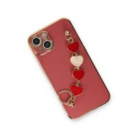 Newface iPhone 14 Kılıf Esila Silikon - Kırmızı