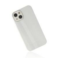 Newface iPhone 14 Kılıf Glass Kapak - Beyaz