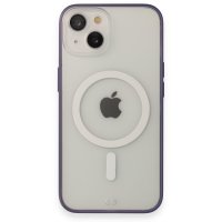 Newface iPhone 14 Kılıf Grand Magneticsafe Kapak - Mor