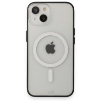 Newface iPhone 14 Kılıf Grand Magneticsafe Kapak - Siyah