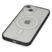 Newface iPhone 14 Kılıf Grand Magneticsafe Kapak - Siyah
