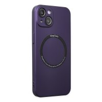Newface iPhone 14 Kılıf Jack Magneticsafe Lens Silikon - Mor