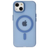 Newface iPhone 14 Kılıf Lodos Magneticsafe Mat Kapak - Sierra Blue