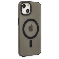 Newface iPhone 14 Kılıf Lodos Magneticsafe Mat Kapak - Siyah