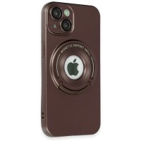 Newface iPhone 14 Kılıf Lukka Magneticsafe Kapak - Kahverengi