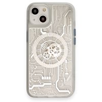 Newface iPhone 14 Kılıf Magic Magneticsafe Silikon - Şeffaf