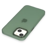 Newface iPhone 14 Kılıf Modos Metal Kapak - Koyu Yeşil