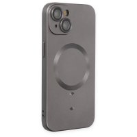 Newface iPhone 14 Kılıf Moshi Lens Magneticsafe Silikon - Füme