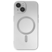 Newface iPhone 14 Kılıf Moshi Lens Magneticsafe Silikon - Gümüş