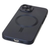 Newface iPhone 14 Kılıf Moshi Lens Magneticsafe Silikon - Lacivert
