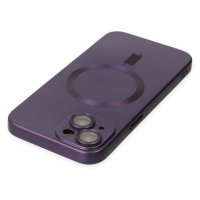 Newface iPhone 14 Kılıf Moshi Lens Magneticsafe Silikon - Mor