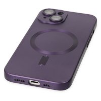 Newface iPhone 14 Kılıf Moshi Lens Magneticsafe Silikon - Mor