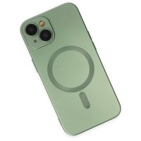 Newface iPhone 14 Kılıf Moshi Lens Magneticsafe Silikon - Yeşil