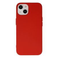 Newface iPhone 14 Kılıf Nano içi Kadife Silikon - Kırmızı