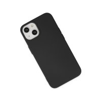Newface iPhone 14 Kılıf Nano içi Kadife Silikon - Siyah
