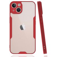 Newface iPhone 14 Kılıf Platin Silikon - Kırmızı