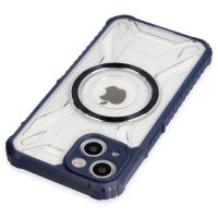 Newface iPhone 14 Kılıf Prag Magneticsafe Kapak - Lacivert