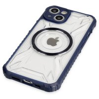 Newface iPhone 14 Kılıf Prag Magneticsafe Kapak - Lacivert
