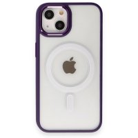 Newface iPhone 14 Kılıf Room Magneticsafe Silikon - Derin Mor