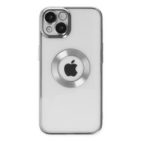 Newface iPhone 14 Kılıf Slot Silikon - Gümüş