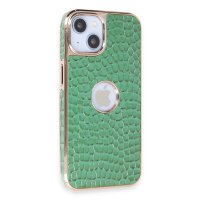 Newface iPhone 14 Kılıf Snake Kapak - Koyu Yeşil