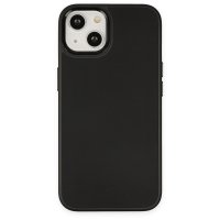 Newface iPhone 14 Plus Kılıf Asya Deri Silikon - Siyah