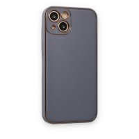 Newface iPhone 14 Plus Kılıf Coco Deri Silikon Kapak - Gri