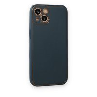 Newface iPhone 14 Plus Kılıf Coco Deri Silikon Kapak - Yeşil